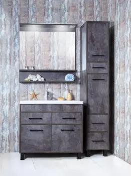 Мебель для ванных комнат Бриклаер Чили 90 цемент