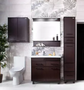 Мебель для ванных комнат Бриклаер Чили 90 венге