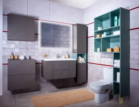 Мебель для ванных комнат Бриклаер Кристалл 90