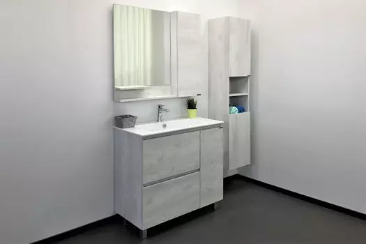 Комплект мебели Comforty Верона 00-00001972 90 см, напольная, белая