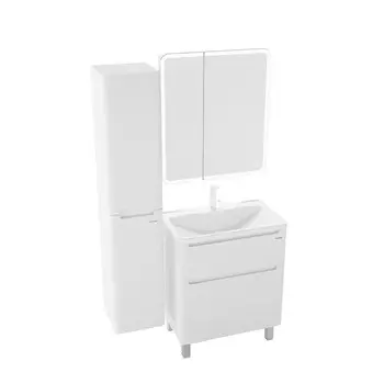 Комплект мебели Grossman Адель 70 напольная, 2 ящика, белая