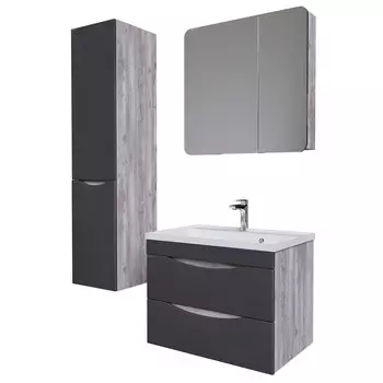 Комплект мебели Grossman Талис 70 см, 2 ящика, бетон пайн, графит