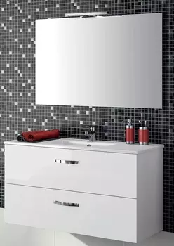 Комплект мебели Jacob Delafon Ola 100 белая подвесная, 2 ящика