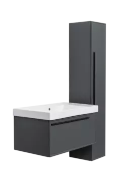 Мебель для ванной комнаты La Fenice Elba 80 см, подвесная, 1 ящик, Grigio