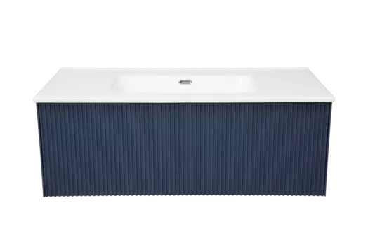 Мебель для ванной комнаты La Fenice Terra 100 см, подвесная, 1 ящик, Blu grigio