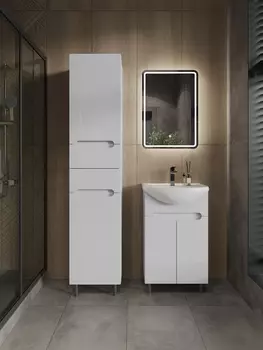 Комплект мебели Orange Topline-Rio TR55-01C 55 см, напольная, белая глянцевая