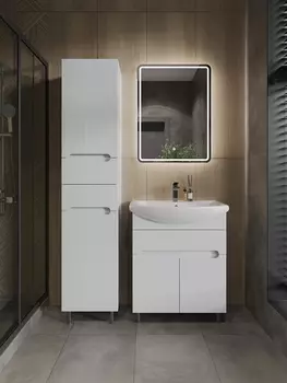 Комплект мебели Orange Topline-Rio TR70-03E 70 см, напольная, белая глянцевая