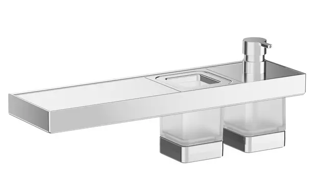 Комплект мыльница, диспенсер, стакан Inda Indissima A88K40CR21 хром