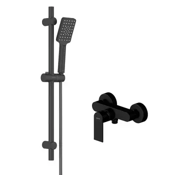 Комплект смесителей для душа Aquatek Лира AQ1432MB черный матовый