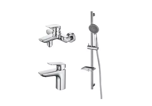 Комплект смесителей для ванны и душа Aquatek Вега AQ1030CR хром