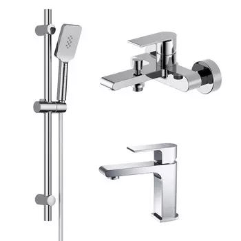 Комплект смесителей для ванны и душа Aquatek Лира AQ1430CR хром