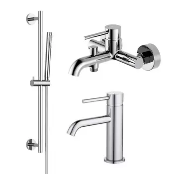 Комплект смесителей для ванны и душа Aquatek Европа AQ1330CR хром