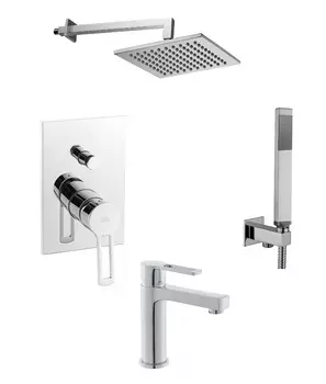 Комплект со смесителем для раковины Paffoni Ringo KITRIN015CR071 хром