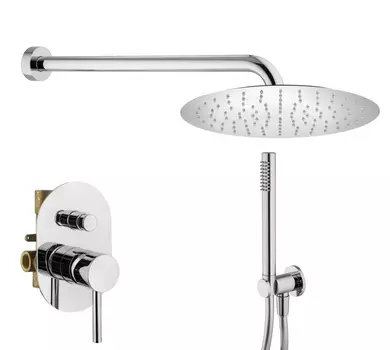Комплект со смесителем и верхним душем Plumberia Selection IXO KITXO15CRKING хром