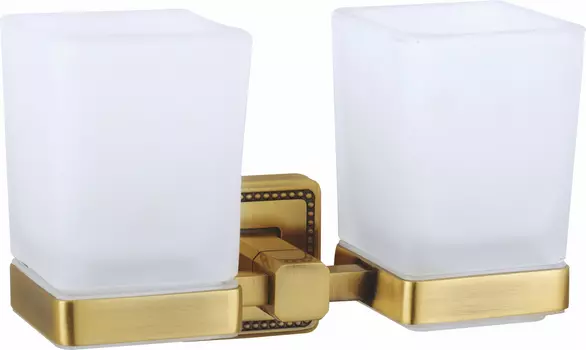 Комплект стаканов для зубных щеток с держателем WONZON & WOGHAND ROMA WW-7228 бронза