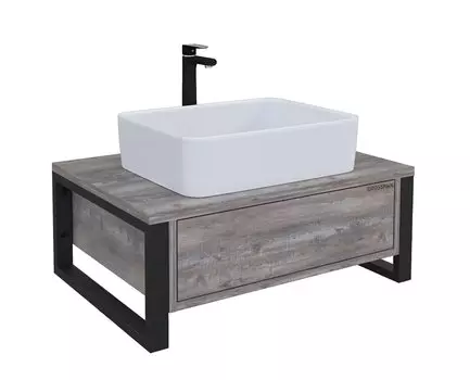 Консоль под раковину Grossman Фарго 70 см 106013 бетон пайн