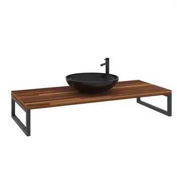 Консоль под раковину ORKA Kestel 120 см 3001042 подвесная, орех