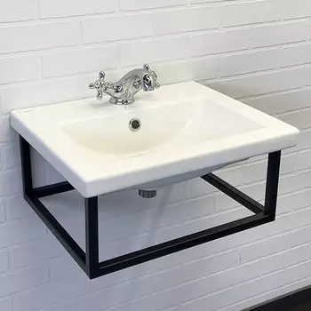 Консоль с раковиной Comforty 50 см черный муар