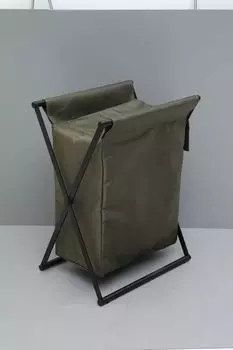 Корзина для белья Allen Brau 312051 зеленая, черная