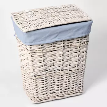 Корзина для белья Wasserkraft Lippe WB-450-L белая