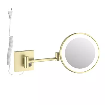 Косметическое зеркало с подсветкой Timo Luiro 18474/17 золото матовое