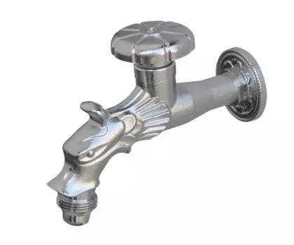 Кран садовый Bronze de Luxe 21601 хром