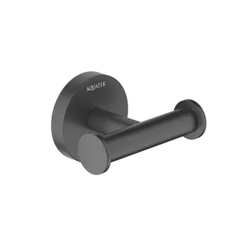Крючок для полотенец Aquatek Оберон AQ4202MB черный матовый