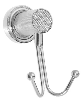 Крючок двойной Boheme Royal Cristal 10926-CR-B хром, черный