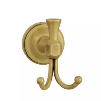 Крючок двойной Migliore Fortuna 27710 бронза