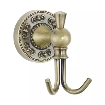 Крючок двойной Rose RG1021Q бронза