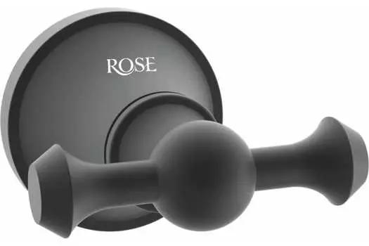 Крючок двойной Rose RG1921H подвесной, черный
