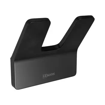 Крючок Lemark Smooth Line 9712005 двойной, черный