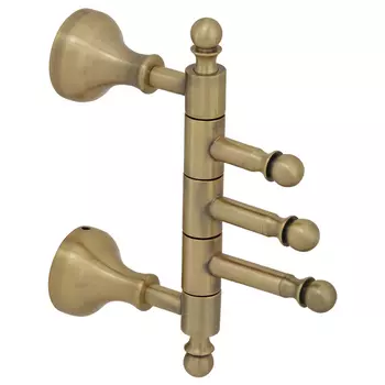 Крючок тройной поворотный Veragio Gialetta VR.GIL-6435.BR бронза