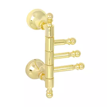 Крючок тройной поворотный Veragio Gialetta VR.GIL-6435.DO золото