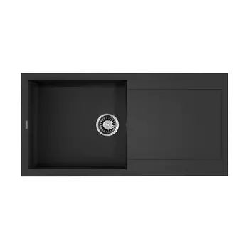 Кухонная мойка 100 см Omoikiri Sakaime 100-BL с донным клапаном черный