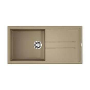 Кухонная мойка 100 см Omoikiri Tedori 100-CH с донным клапаном шампань