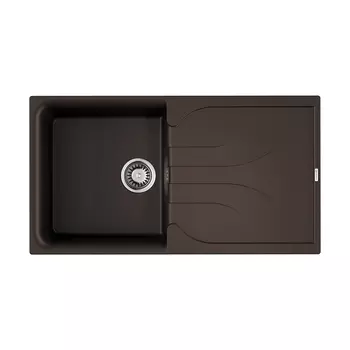 Кухонная мойка 100 см Omoikiri Yasugata 100-DC с донным клапаном темный шоколад