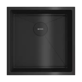 Кухонная мойка 44 см Omoikiri Taki 44-U/IF-GB с донным клапаном графит