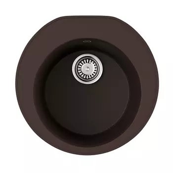 Кухонная мойка 50.5 см Omoikiri Miya 50R-DC с донным клапаном темный шоколад