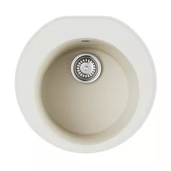 Кухонная мойка 50.5 см Omoikiri Miya 50R-WH с донным клапаном Белый