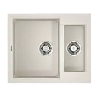 Кухонная мойка 60 см Omoikiri Sakaime 60-2-WH с донным клапаном белый
