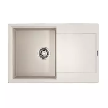 Кухонная мойка 78 см Omoikiri Daisen 78T-WH с донным клапаном белый