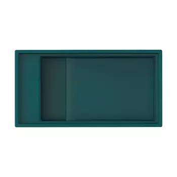 Кухонная мойка 86 см Omoikiri Kinaru 86-U/I-DO с донным клапаном зеленая