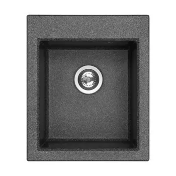 Кухонная мойка Aquaton Линеа 1A732932LW210 43.4 см, графит