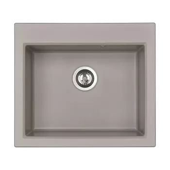 Кухонная мойка Aquaton Линеа 1A733032LW250 58.4 см, серый шелк