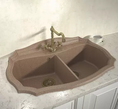 Кухонная мойка Florentina Эмилия 870 Песочный