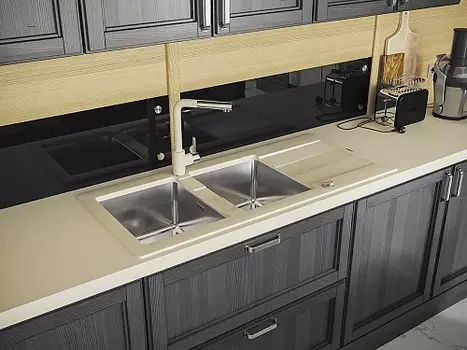 Кухонная мойка Florentina Комби 1160 Грей