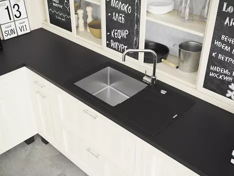 Кухонная мойка Florentina Комби 860 Песочный