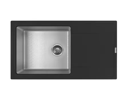 Кухонная мойка Florentina Комби 86 см 21.400.D0860.302 антрацит