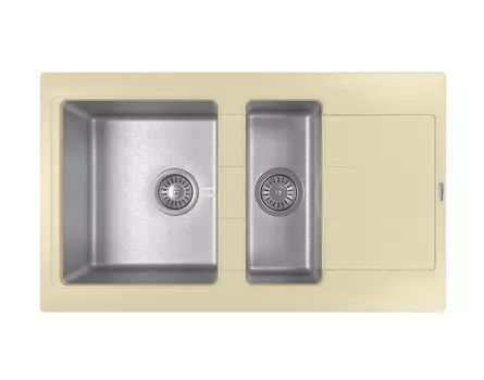 Кухонная мойка Florentina Комби 86 см К 21.410.D0860.202 шампань